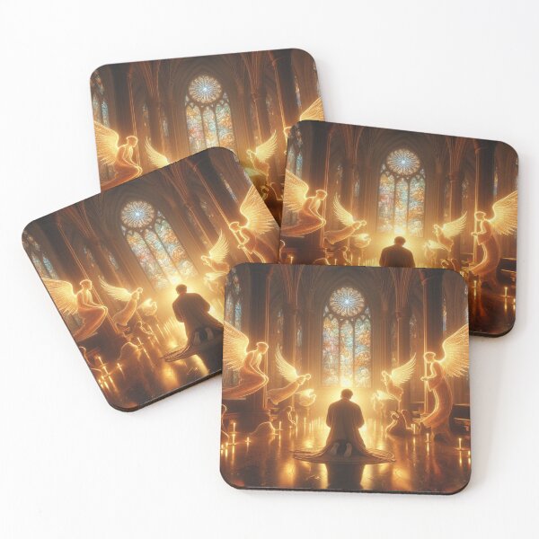 Item preview, Angels surrounding in prayer designed and sold by JesusClub.
