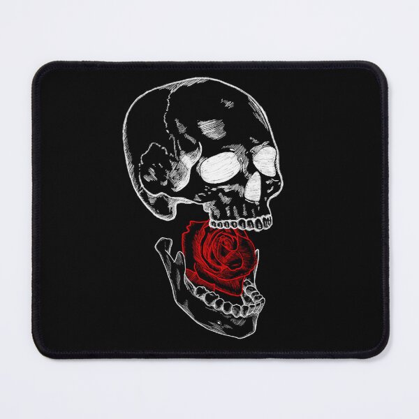 Item preview, White Skull with Rose designed and sold by AE0NIAN-S0UL.