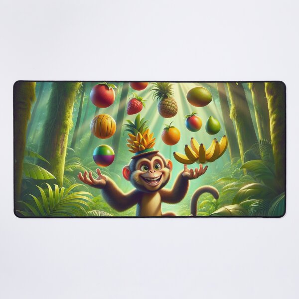 Item preview, Monkey juggling bunch of fruits designed and sold by yodabi.