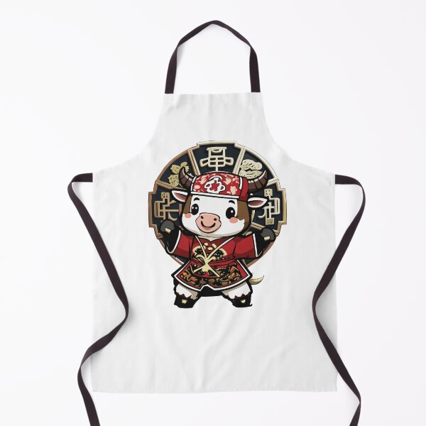 Item preview, Cute Kawaii Asian Chinese Ox Cow Zodiac Lunar New Year designed and sold by Monkey Style Studios.