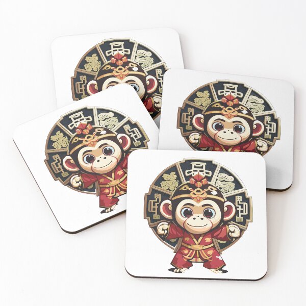 Item preview, Cute Kawaii Asian Chinese Monkey Zodiac Lunar New Year designed and sold by Monkey Style Studios.