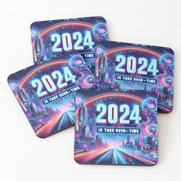 Item preview, AI Ascension: Neon Nightscape of Tomorrow's Tech Takeover designed and sold by ArtComixHaven.