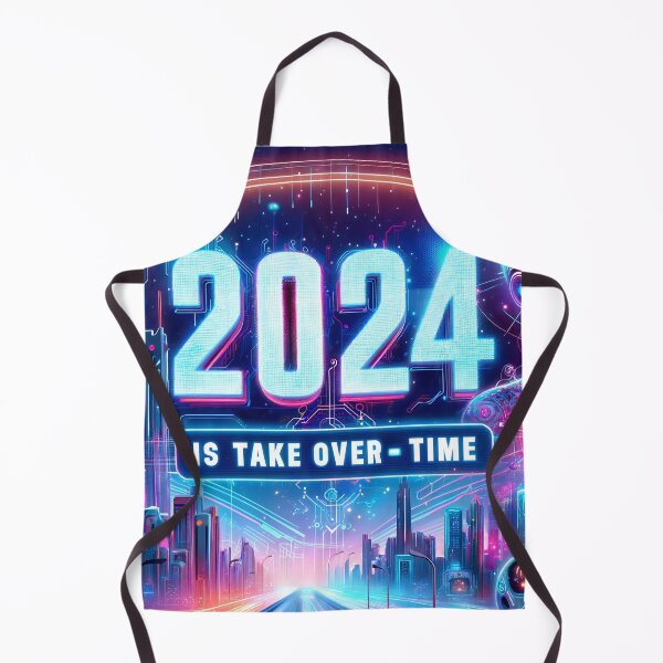 Item preview, AI Ascension: Neon Nightscape of Tomorrow's Tech Takeover designed and sold by ArtComixHaven.