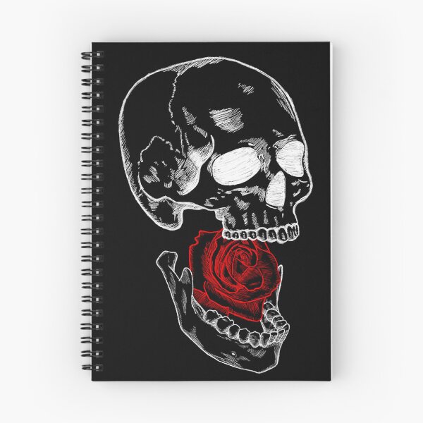 Item preview, White Skull with Rose designed and sold by AE0NIAN-S0UL.