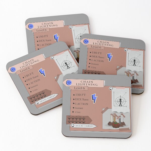 Item preview, Chain Lightning Spell Card designed and sold by Marissa Brown.
