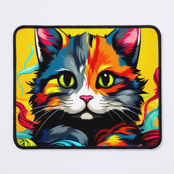 Item preview, Rainbow funny and cheerful kitten. designed and sold by Zofia Sosnecka.