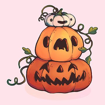Artwork thumbnail, Happy pumpkin stack by Luna Valentine