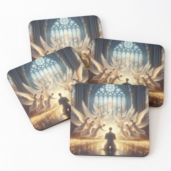 Item preview, Angels surrounding in prayer designed and sold by JesusClub.