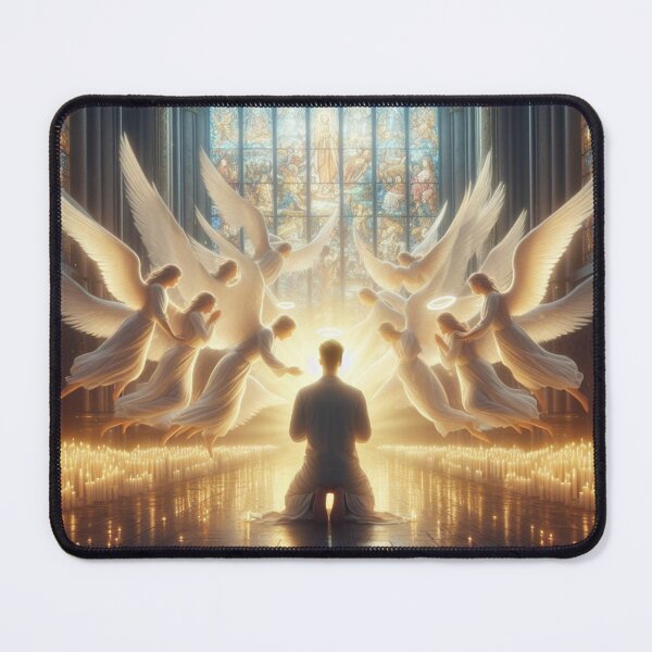 Item preview, Angels surrounding in prayer designed and sold by JesusClub.