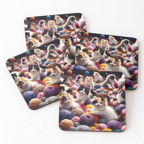 Item preview, Kittens in fur ball heaven designed and sold by yodabi.