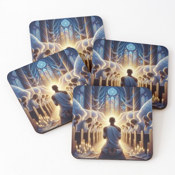 Item preview, Angels surrounding in prayer designed and sold by JesusClub.