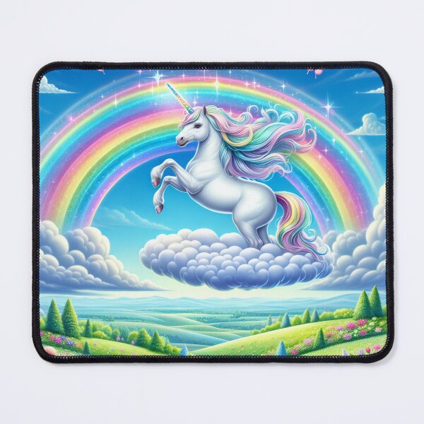 Item preview, Unicorn riding a cloud designed and sold by yodabi.