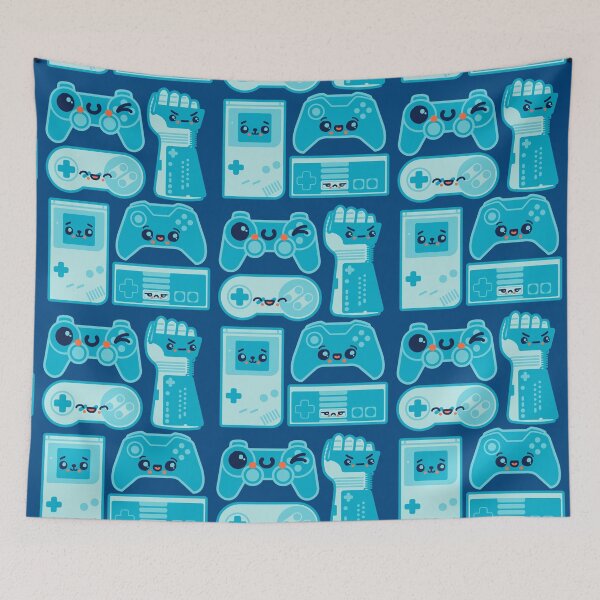 Item preview, Cute as Buttons Kawaii Video Game Controllers designed and sold by vonplatypus.
