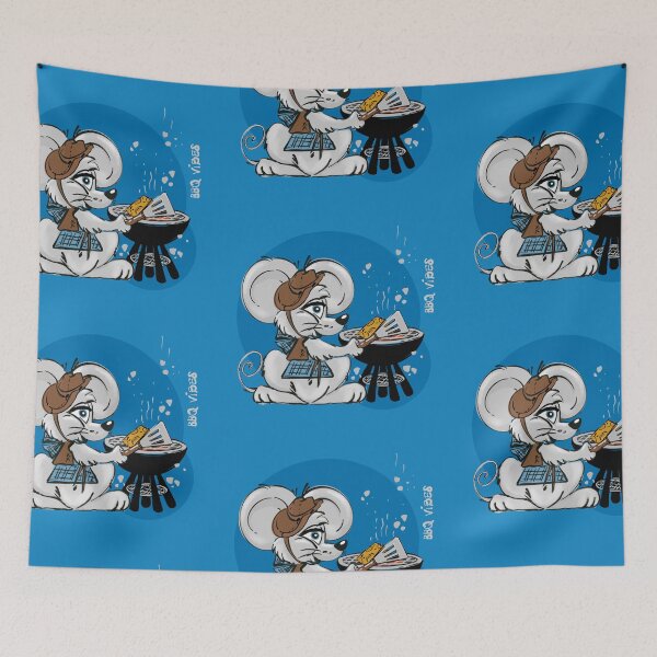 Item preview, Mouse BBQ Vibes. Fun Story. Hand-drawn Digital Art designed and sold by DigiPicStock.