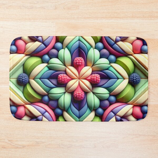 Item preview,   Futuristic Geometric  Pistachio, Raspberry, Blueberry, Martinique Artwork designed and sold by mymagicstoreus.