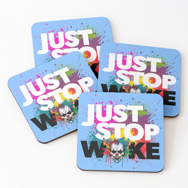 Item preview, Just Stop Woke Clown World (White/Black) designed and sold by InnocDesigns.
