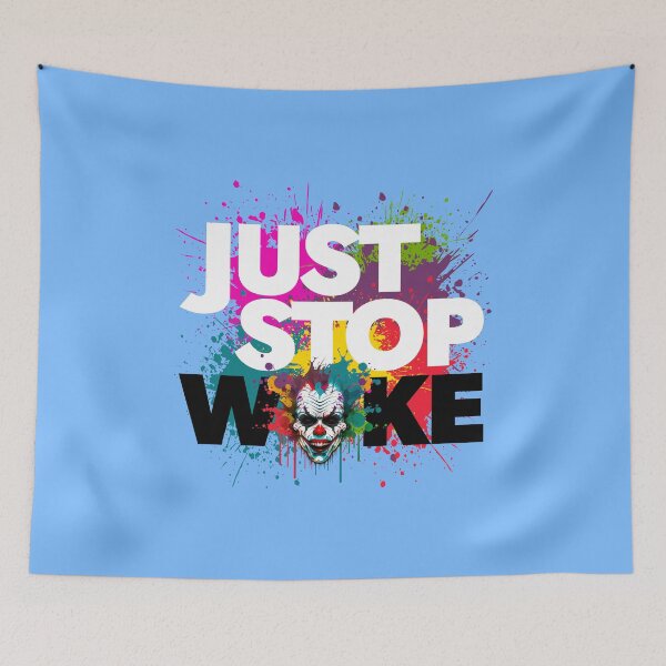 Item preview, Just Stop Woke Clown World (White/Black) designed and sold by InnocDesigns.
