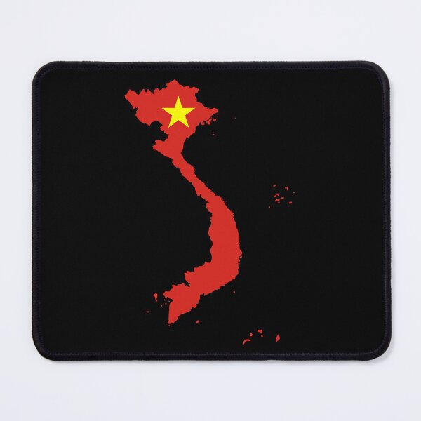 Item preview, Flag Map of Vietnam designed and sold by feether-store.