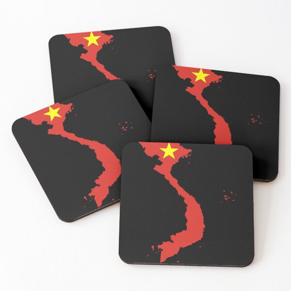 Item preview, Flag Map of Vietnam designed and sold by feether-store.