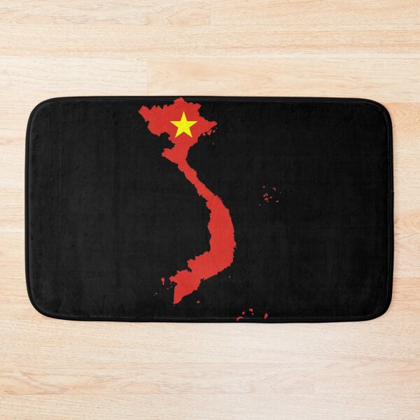 Item preview, Flag Map of Vietnam designed and sold by feether-store.