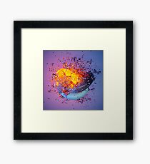 Abstract Water Toroids Framed Print