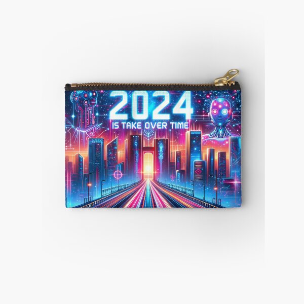 Item preview, Dawn of Digital Dominion: 2024 Marks AI Ascendancy designed and sold by ArtComixHaven.