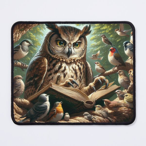 Item preview, Owl telling a story designed and sold by yodabi.