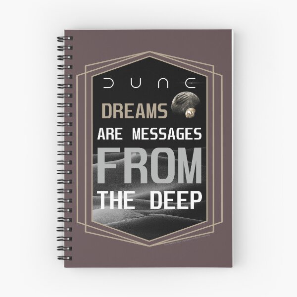 Item preview, DUNE. Dreams Are Messages From The Deep (brownish gray background) designed and sold by bekksa.