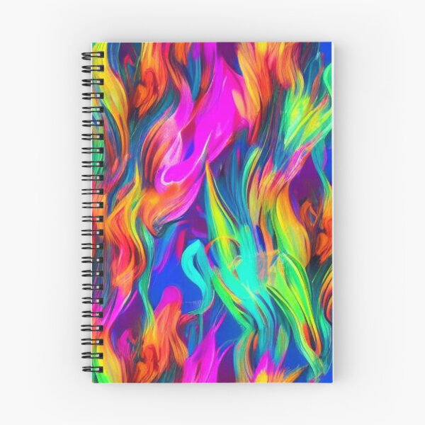 Item preview, Abstract Neon Flames Pattern designed and sold by calibrit.