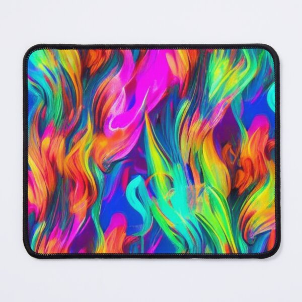 Item preview, Abstract Neon Flames Pattern designed and sold by calibrit.