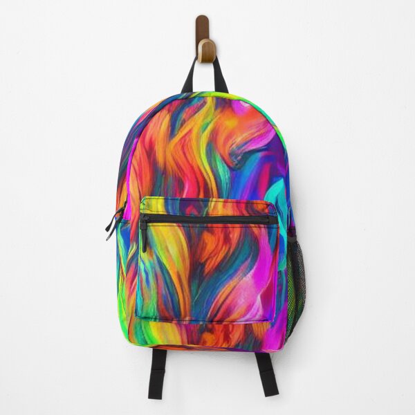 Item preview, Abstract Neon Flames Pattern designed and sold by calibrit.