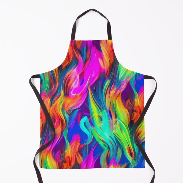 Item preview, Abstract Neon Flames Pattern designed and sold by calibrit.