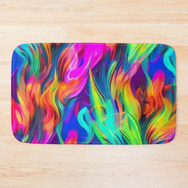 Item preview, Abstract Neon Flames Pattern designed and sold by calibrit.