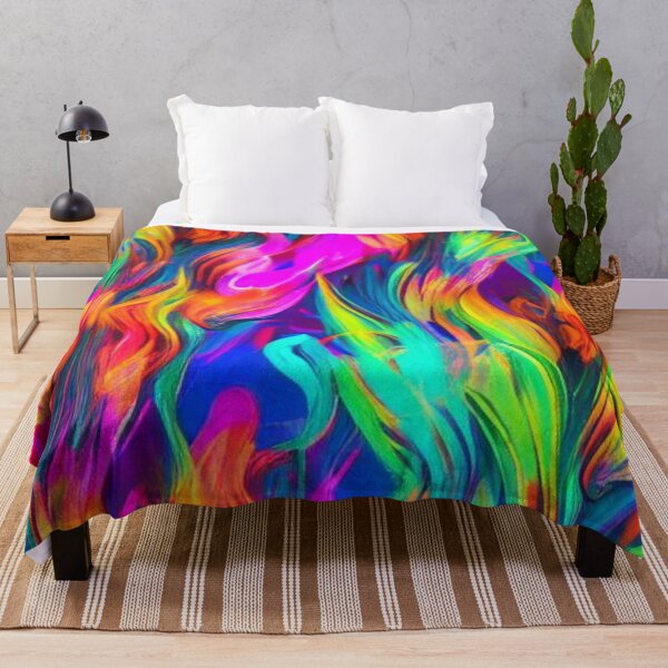 Item preview, Abstract Neon Flames Pattern designed and sold by calibrit.
