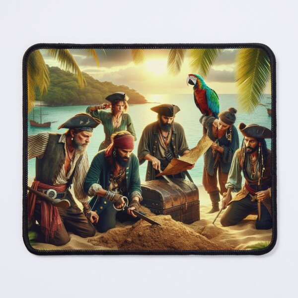 Item preview, Pirates discovering a hidden treasure designed and sold by yodabi.