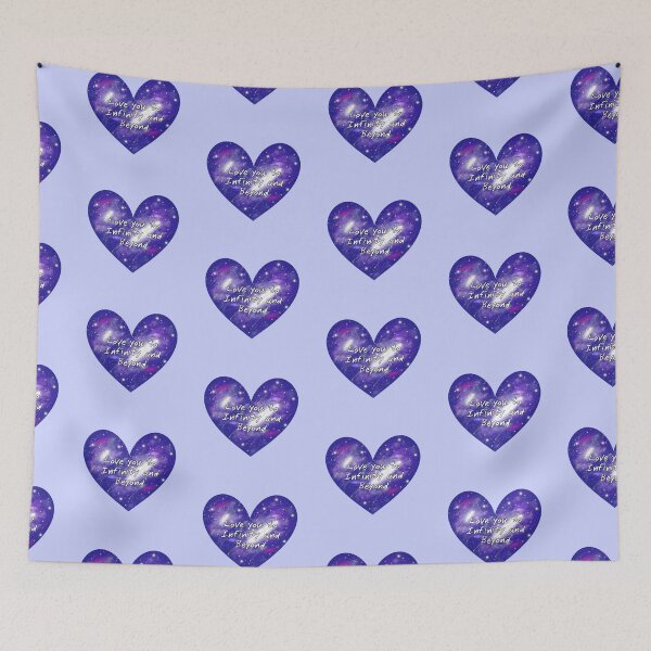 Item preview, Love You to Infinity and Beyond, on a Space Heart Background designed and sold by nemuisensei.