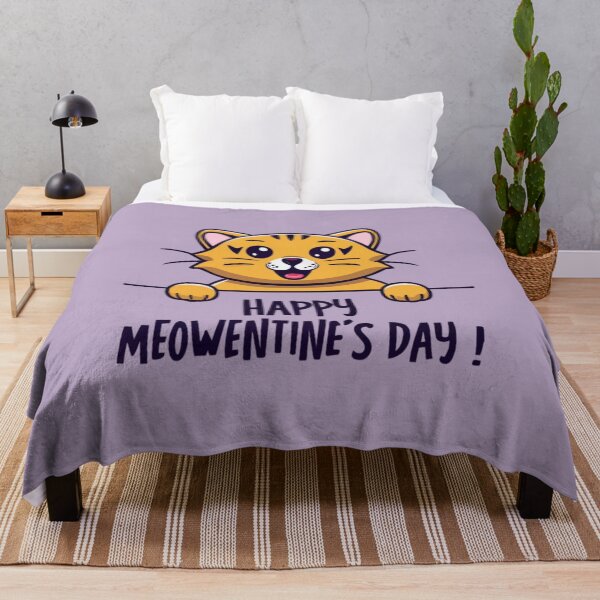 Item preview, Cute purr fluffy cat Happy meowentines day designed and sold by BlueGoldArt.
