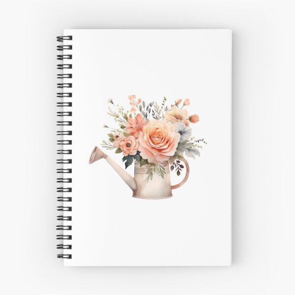 Item preview, watering can with floral designed and sold by PandaKunst.