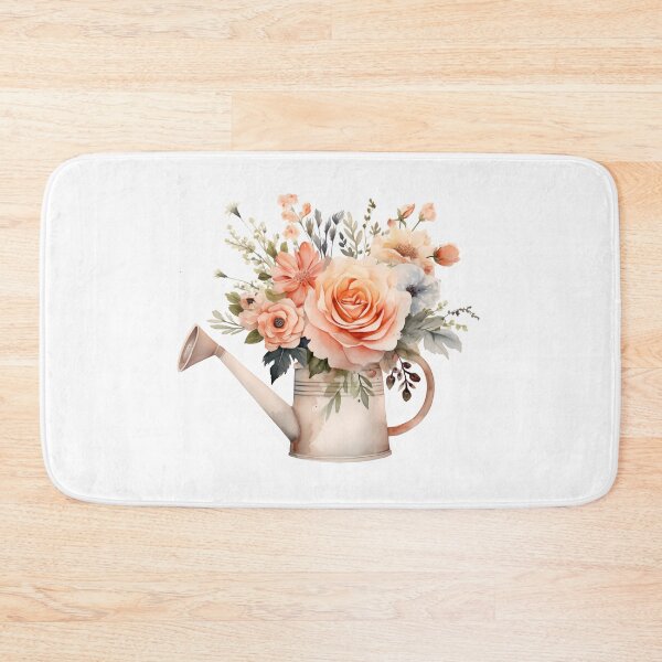 Item preview, watering can with floral designed and sold by PandaKunst.