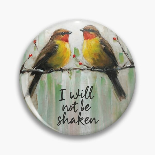 Item preview, I Will Not Be Shaken, Two Birds on a Tree Art designed and sold by Faithloveshop.