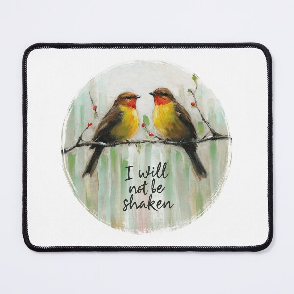 Item preview, I Will Not Be Shaken, Two Birds on a Tree Art designed and sold by Faithloveshop.