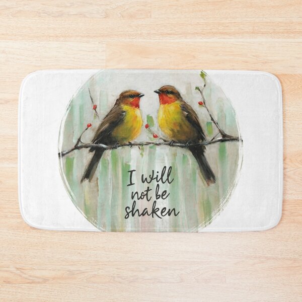 Item preview, I Will Not Be Shaken, Two Birds on a Tree Art designed and sold by Faithloveshop.