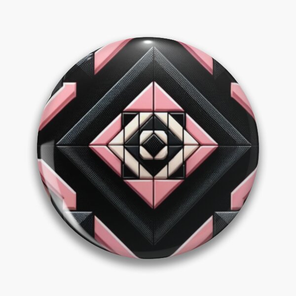 Item preview,   Futuristic Geometric In Pink And Black Artwork designed and sold by mymagicstoreus.