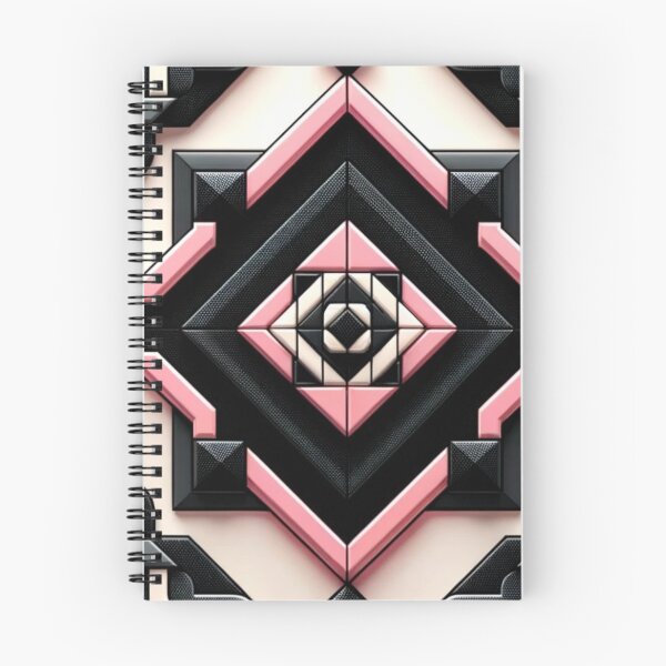 Item preview,   Futuristic Geometric In Pink And Black Artwork designed and sold by mymagicstoreus.