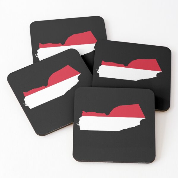 Item preview, Flag Map of Yemen designed and sold by feether-store.