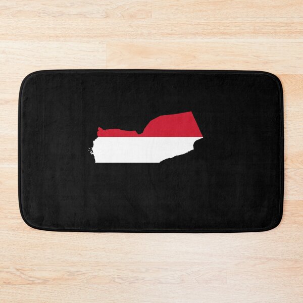 Item preview, Flag Map of Yemen designed and sold by feether-store.
