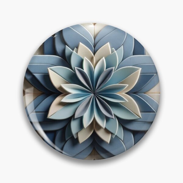 Item preview,   Futuristic Geometric In Ash Blue, Dandelion, Blue Slate,  Dove Grey Artwork designed and sold by mymagicstoreus.