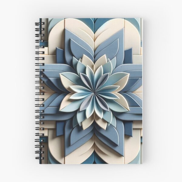Item preview,   Futuristic Geometric In Ash Blue, Dandelion, Blue Slate,  Dove Grey Artwork designed and sold by mymagicstoreus.