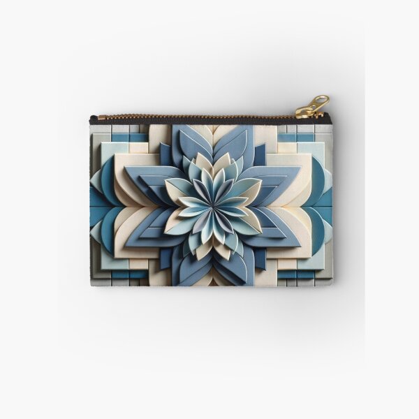 Item preview,   Futuristic Geometric In Ash Blue, Dandelion, Blue Slate,  Dove Grey Artwork designed and sold by mymagicstoreus.