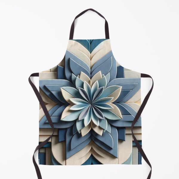 Item preview,   Futuristic Geometric In Ash Blue, Dandelion, Blue Slate,  Dove Grey Artwork designed and sold by mymagicstoreus.